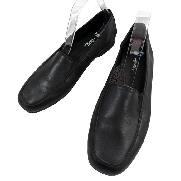NWOT! HUSH PUPPIES! BLACK GENUINE LEATHER LOAFER SIMPLE SLIP-ON LOAFERS! SZ 11M - Picture 10 of 10
